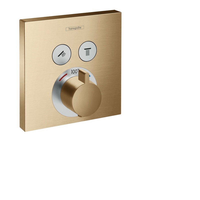 HANSGROHE 15763141 Brushed Bronze ShowerSelect Modern Thermostatic Trim