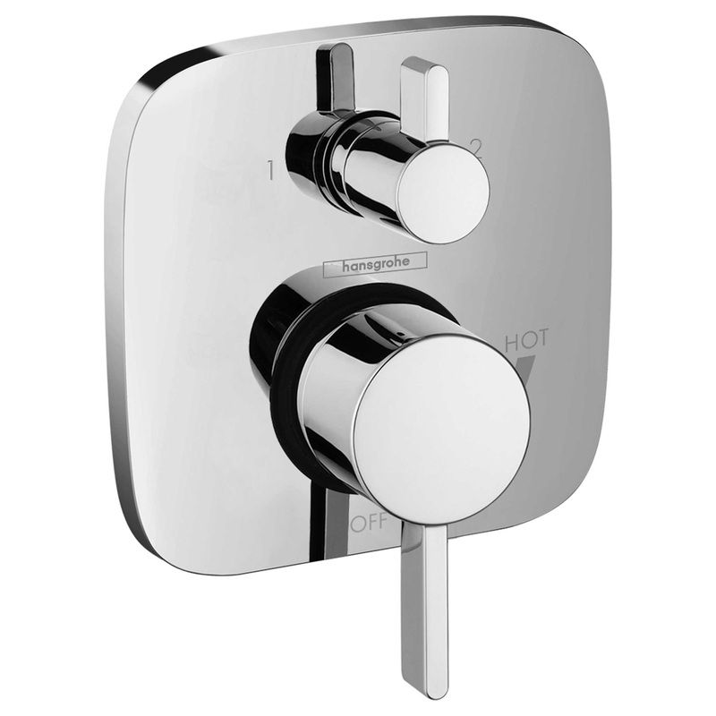 HANSGROHE 15864001 Chrome Ecostat Modern Pressure Balance Trim