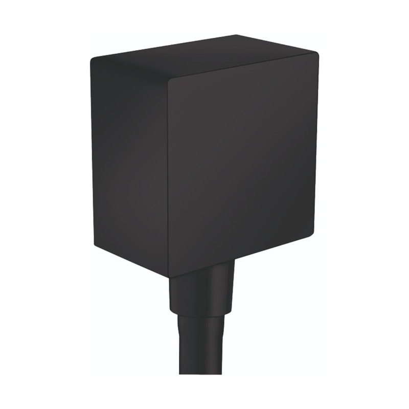 HANSGROHE 26455671 Matte Black FixFit Modern Wall Outlet