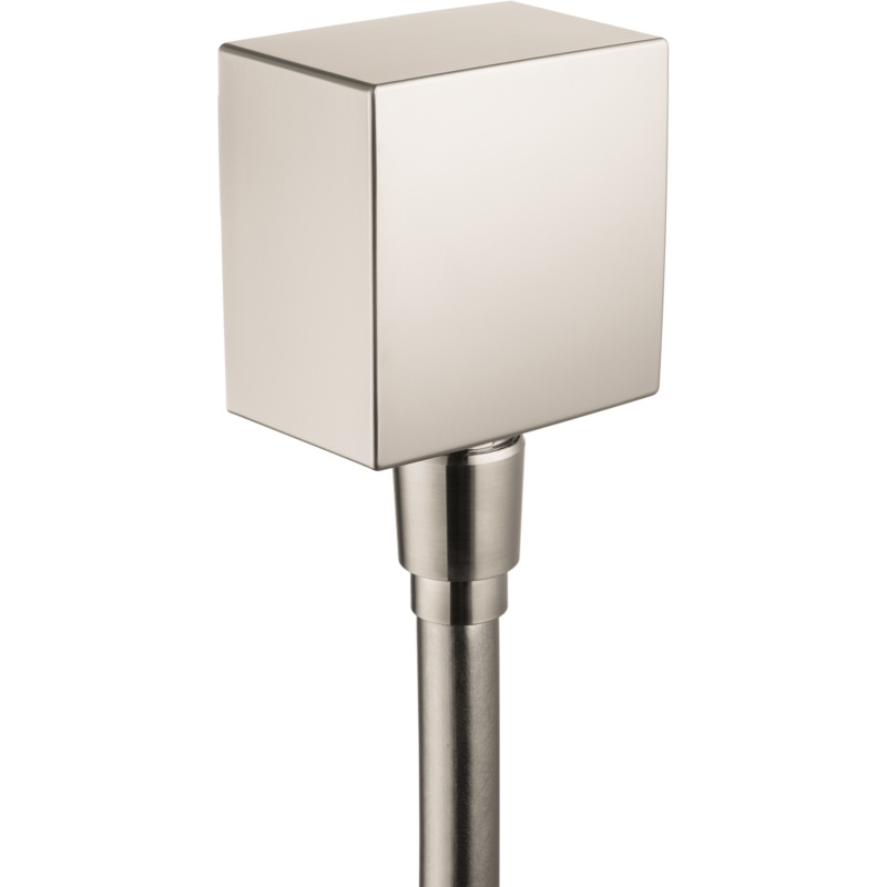 HANSGROHE 26455821 Brushed Nickel FixFit Modern Wall Outlet