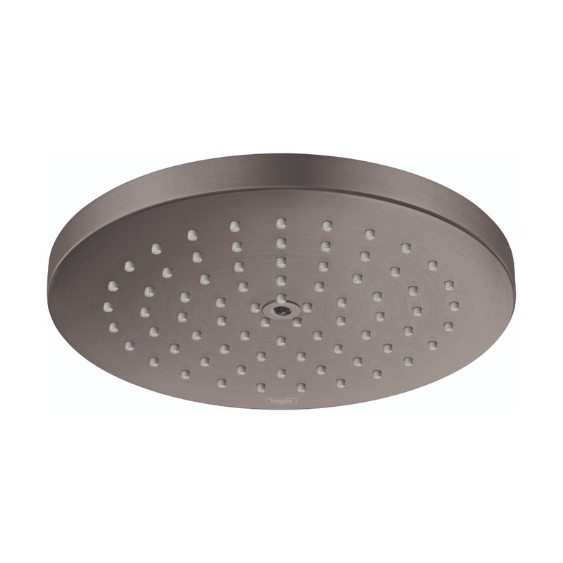 HANSGROHE 26928341 Brushed Black Chrome Raindance S Showerhead 2.5 GPM