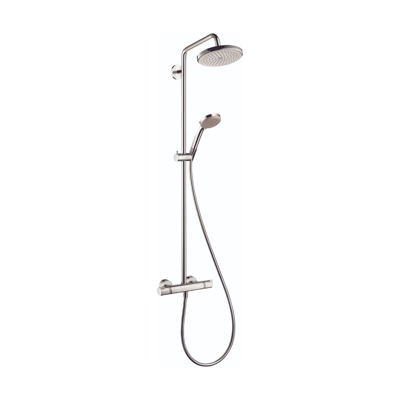 HANSGROHE 27185001 Chrome Croma Modern Showerpipe 2.5 GPM