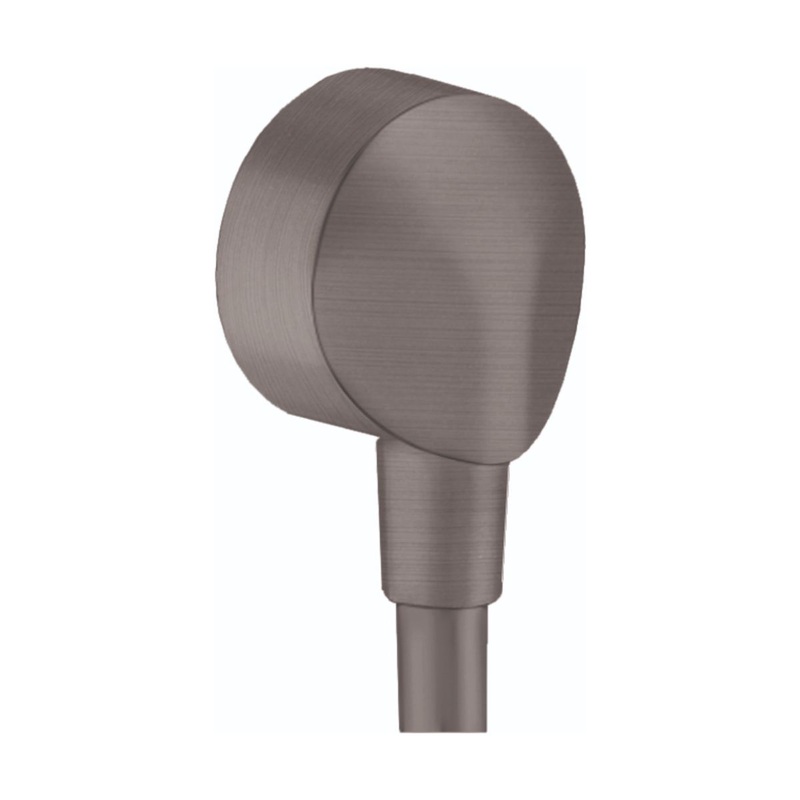 HANSGROHE 27458343 Brushed Black Chrome FixFit Modern Wall Outlet