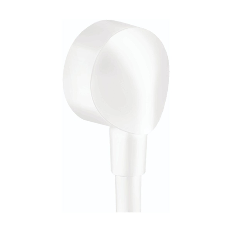 HANSGROHE 27458703 Matte White FixFit Modern Wall Outlet