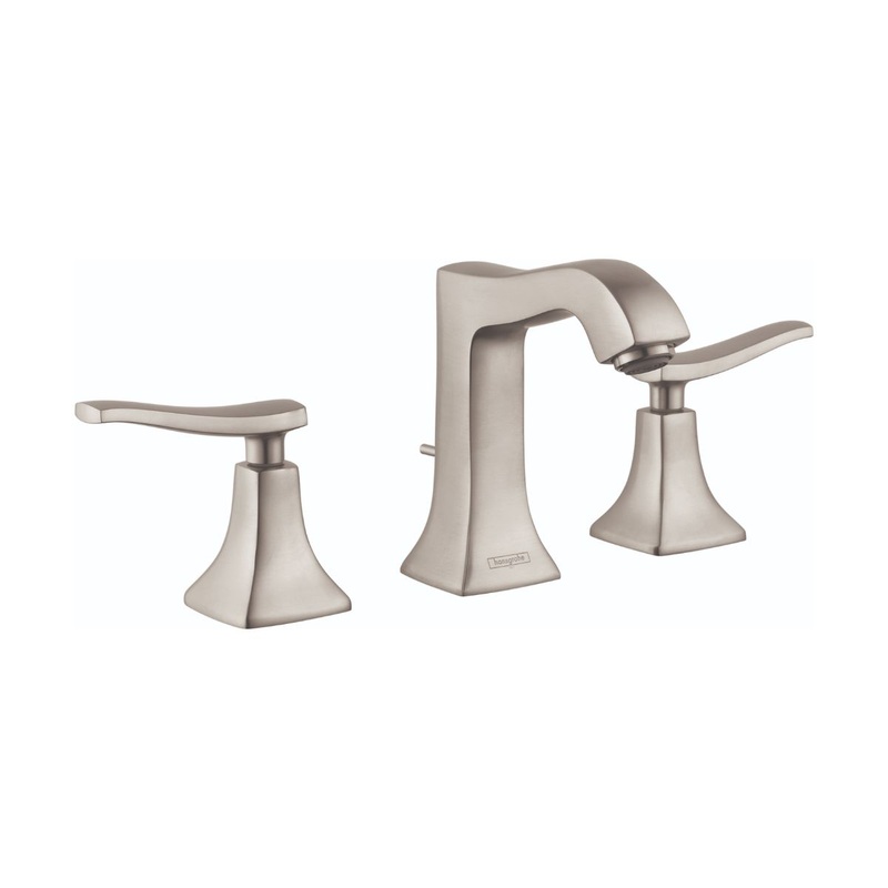 HANSGROHE 31073821 Brushed Nickel Metris C Classic Widespread Bathroom Faucet 1.2 GPM