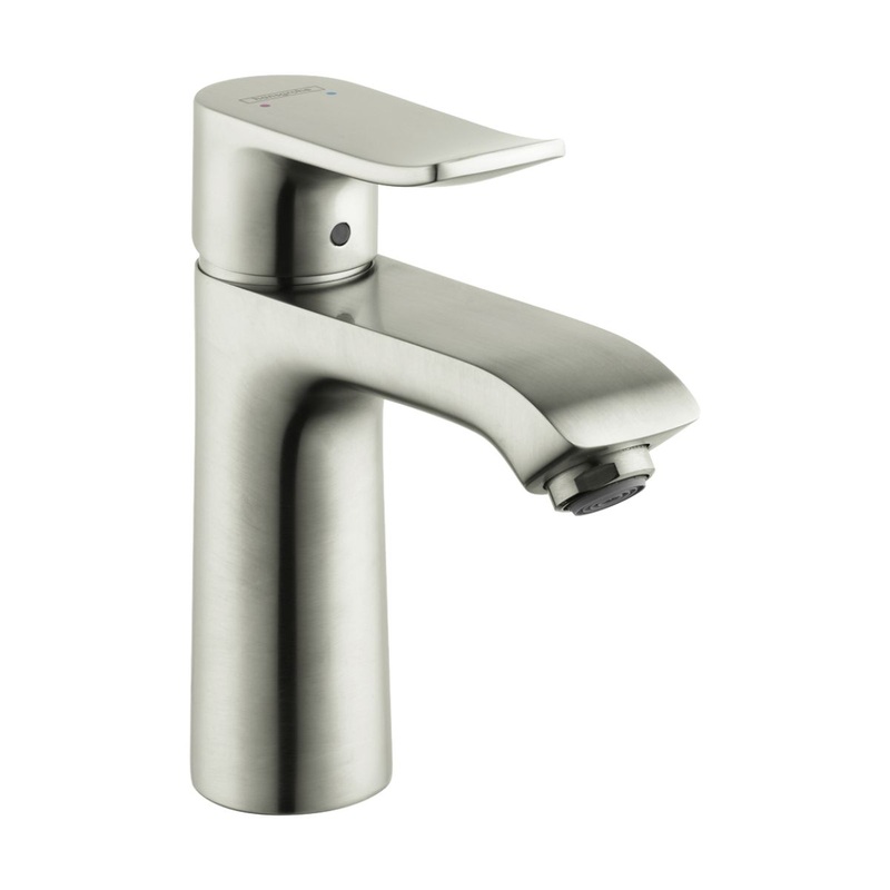 HANSGROHE 31080821 Brushed Nickel Metris Modern Single Hole Bathroom Faucet 1.2 GPM