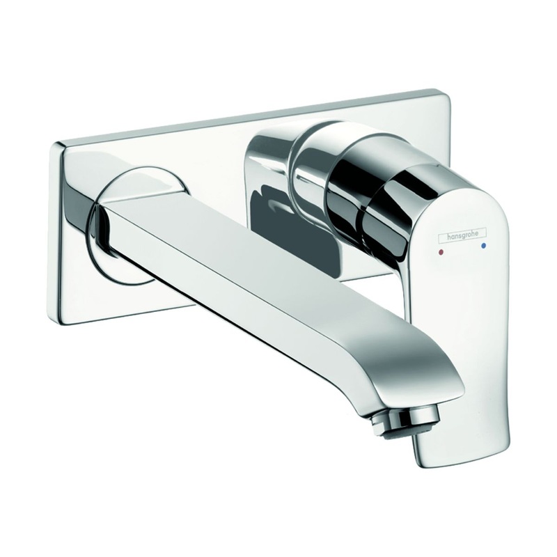 HANSGROHE 31086001 Chrome Metris Modern Wall Mounted Bathroom Faucet 1.2 GPM