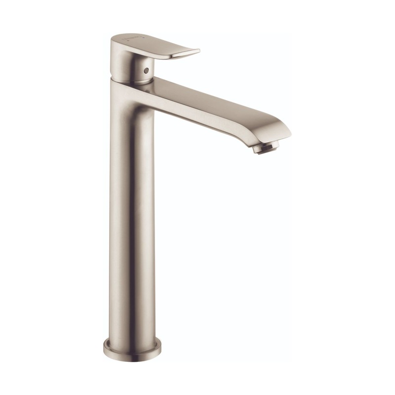 HANSGROHE 31183821 Brushed Nickel Metris Modern Single Hole Bathroom Faucet 1.2 GPM