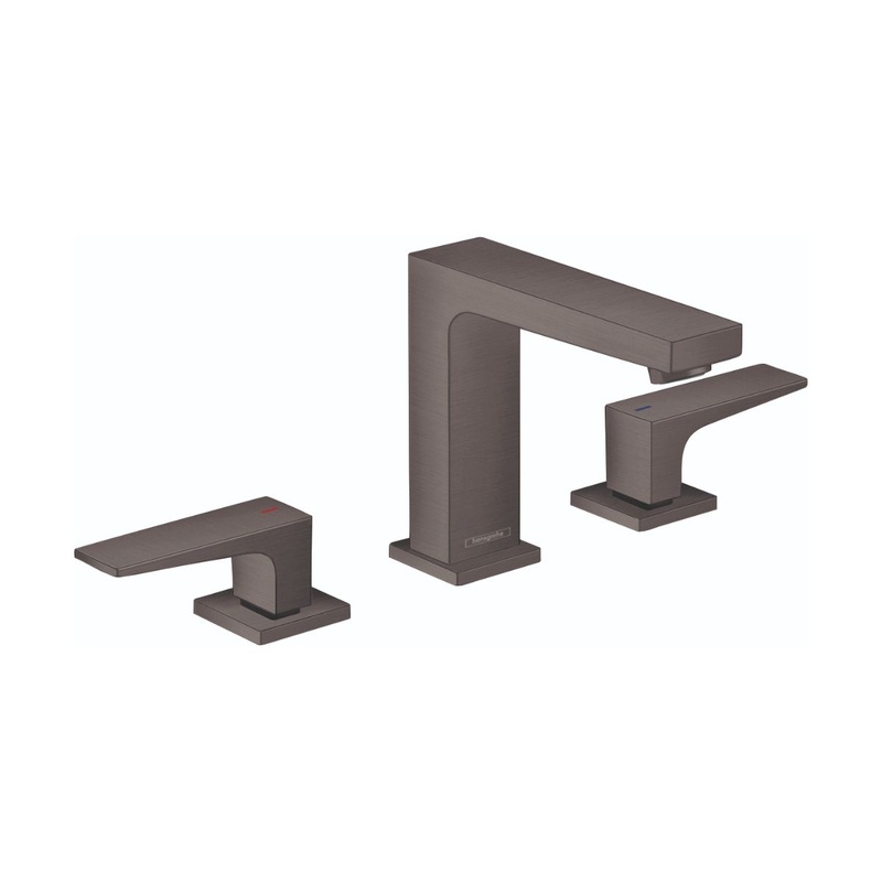 HANSGROHE 32516341 Brushed Black Chrome Metropol Modern Widespread Bathroom Faucet 1.2 GPM