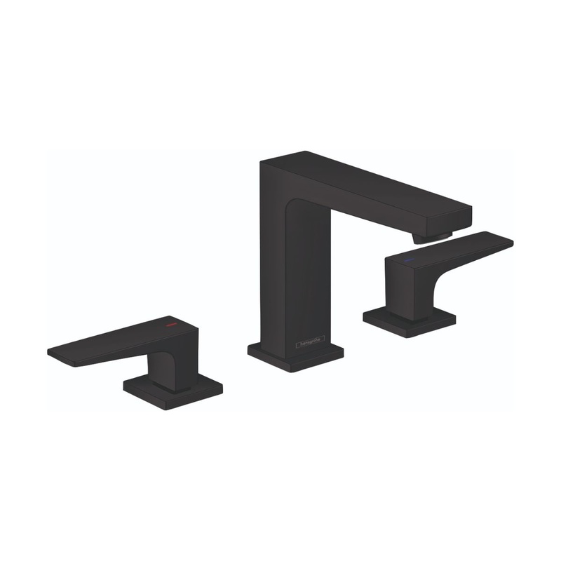 HANSGROHE 32516671 Matte Black Metropol Modern Widespread Bathroom Faucet 1.2 GPM