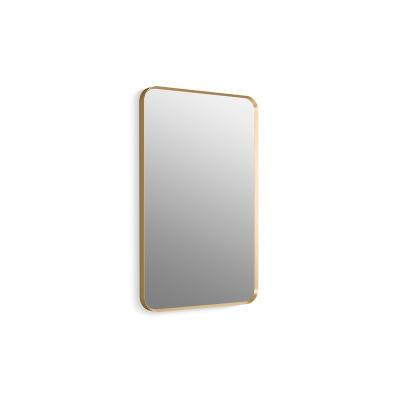 KOHLER K-26052-BGL Essential 22" X 34" Rectangular Framed Mirror In Moderne Brushed Gold