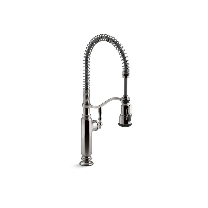 KOHLER K-77515-TT Tournant Semi-Professional Kitchen Sink Faucet With Three-Function Sprayhead In Vibrant Titanium