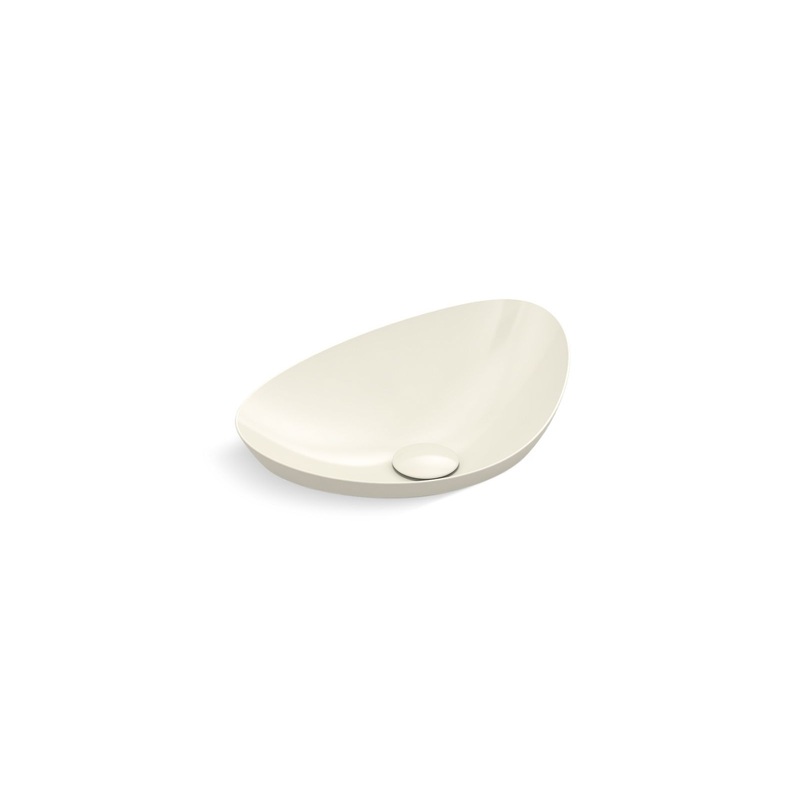 KOHLER K-20704-N-96 Veil 21" Oval Vessel Bathroom Sink, No Overflow In Biscuit
