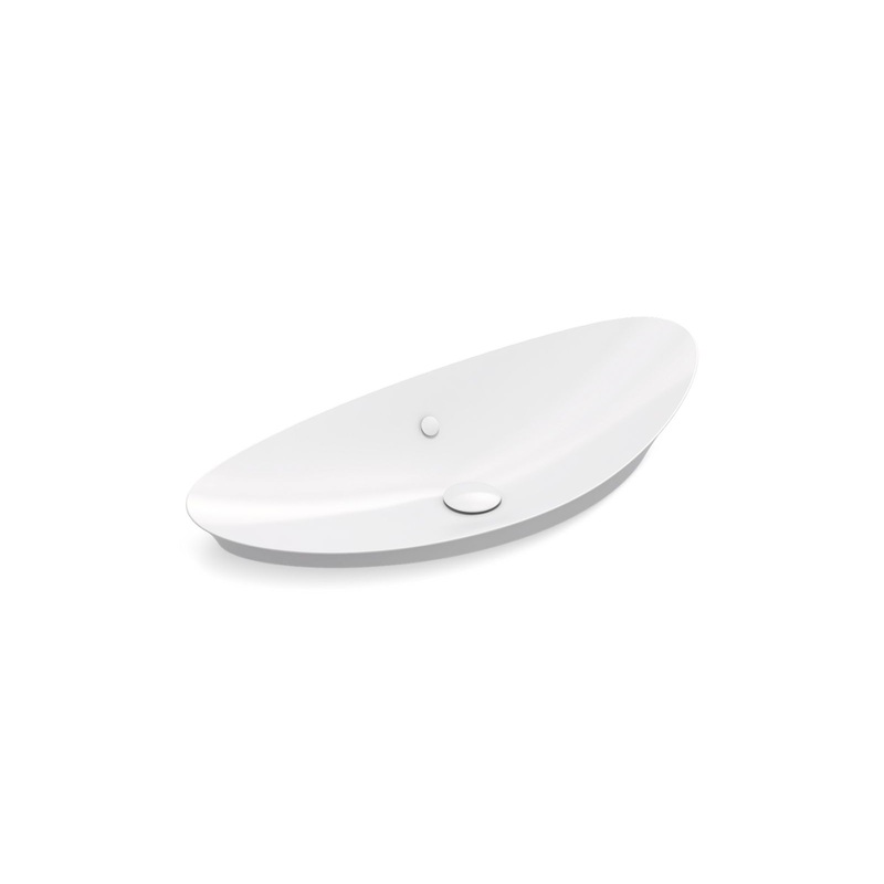 KOHLER K-20705-0 Veil 38-1/2" Oval Vessel Bathroom Sink In White
