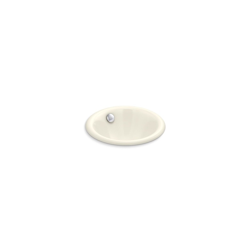 KOHLER K-20211-96 Iron Plains 12" Round Drop-In/Undermount/Vessel Bathroom Sink In Biscuit