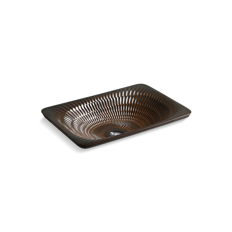 KOHLER K-17916-RL-RB2 Derring Carillon 21" Rectangular Drop-In Bathroom Sink, No Overflow In Bourbon Rutile