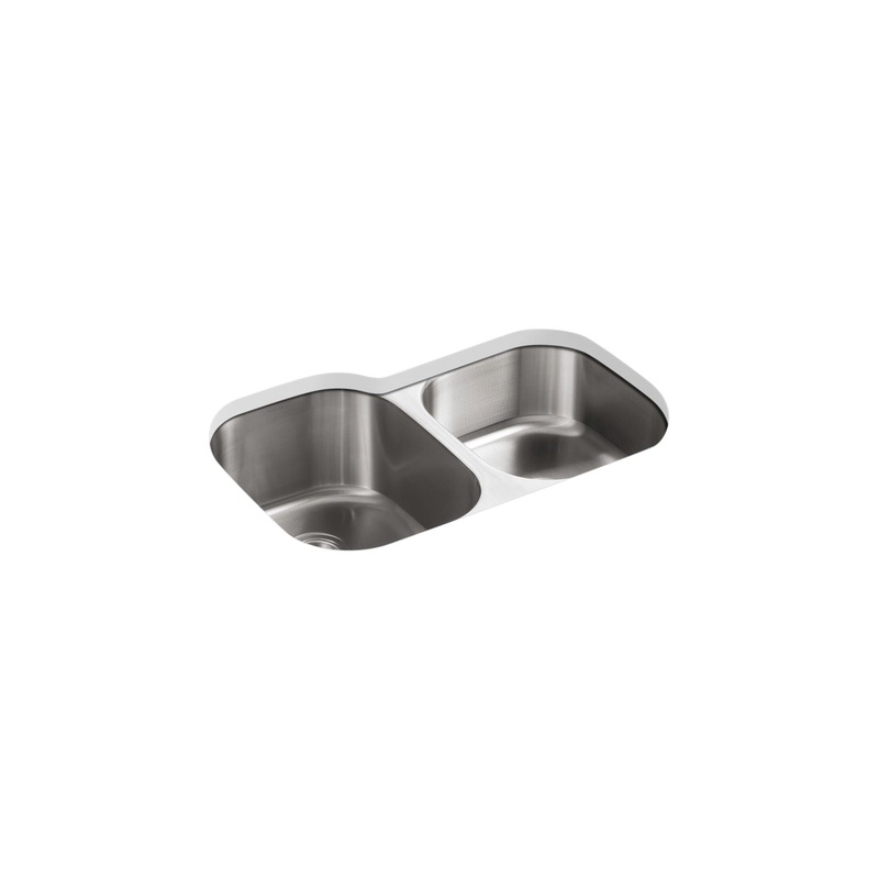 KOHLER K-3150-NA Undertone 31" Undermount Double-Bowl Kitchen Sink