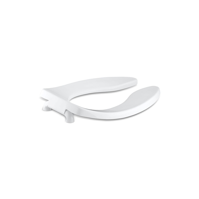 KOHLER K-4666-CA-0 Lustra Commercial Elongated Toilet Seat With Antimicrobial Agent And Check Hinge In White