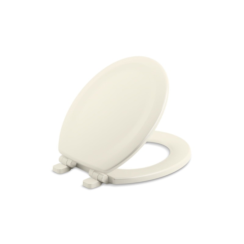 KOHLER K-20467-96 Stonewood Quiet-Close Round-Front Toilet Seat In Biscuit