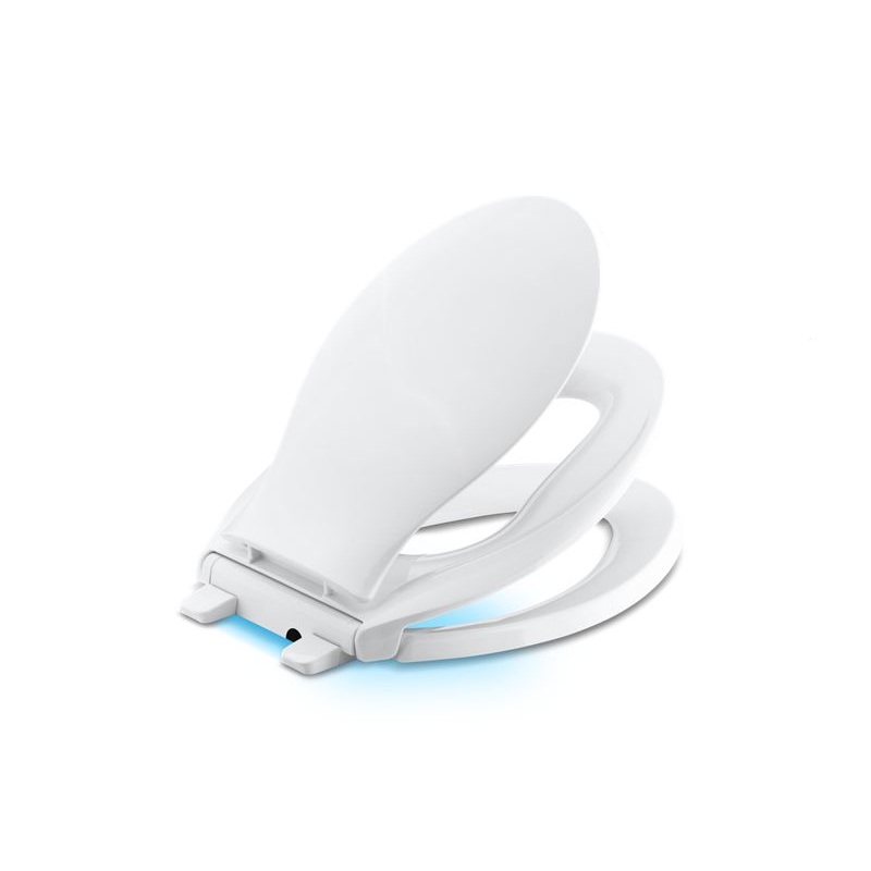 KOHLER K-2599-0 Transitions Nightlight Quiet-Close Elongated toilet seat
