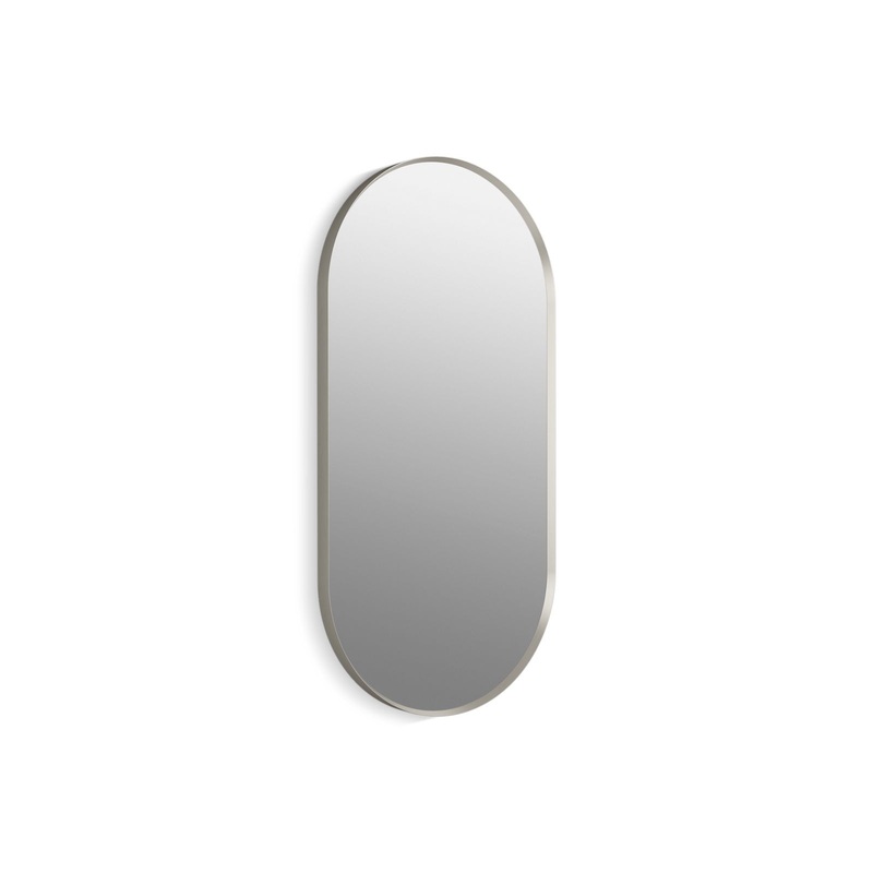 KOHLER K-26051-BNL Essential 20" X 40" Capsule Framed Mirror In Brushed Nickel
