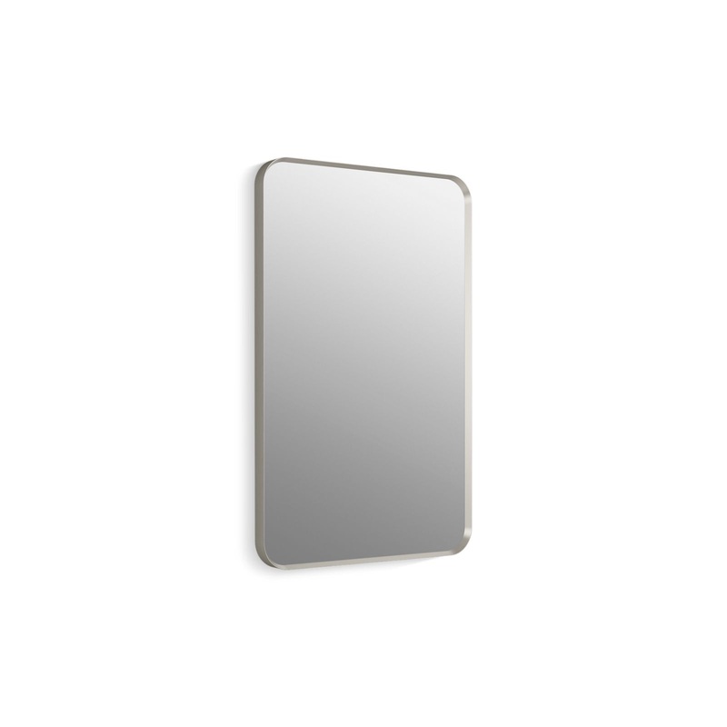 KOHLER K-26052-BNL Essential 22" X 34" Rectangular Framed Mirror In Brushed Nickel