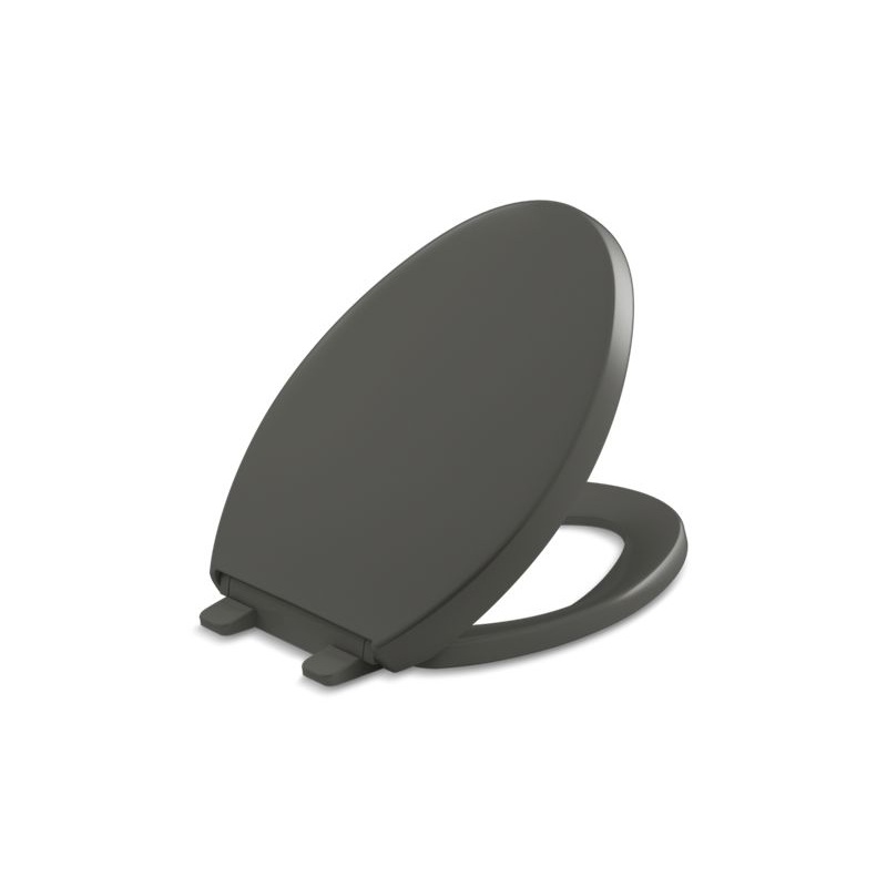 KOHLER K-4008-58 Reveal Quiet-Close Elongated Toilet Seat In Thunder Grey