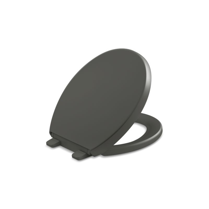 KOHLER K-4009-58 Reveal Quiet-Close Round-Front Toilet Seat In Thunder Grey