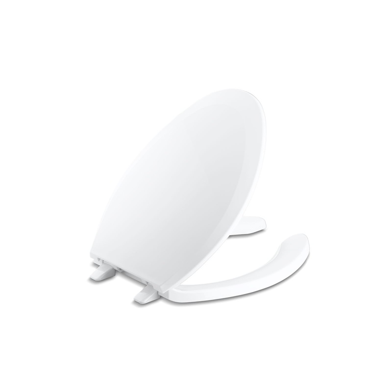KOHLER K-4650-A-0 Lustra Elongated Toilet Seat With Antimicrobial Agent In White