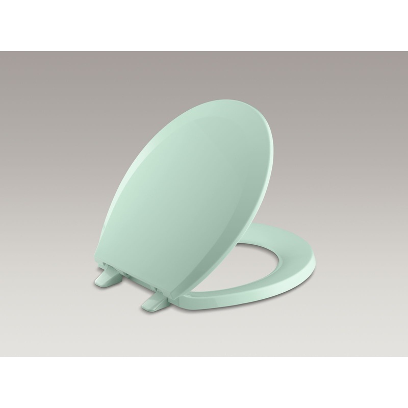 KOHLER K-4662-71 Lustra Quick-Release Round-Front Toilet Seat In Seafoam Green