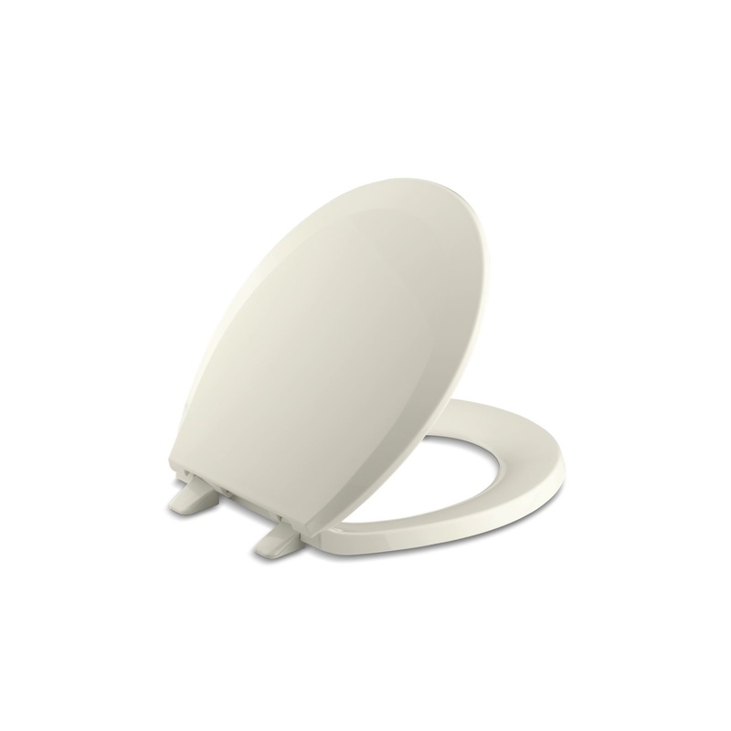 KOHLER K-4662-96 Lustra Quick-Release Round-Front Toilet Seat In Biscuit
