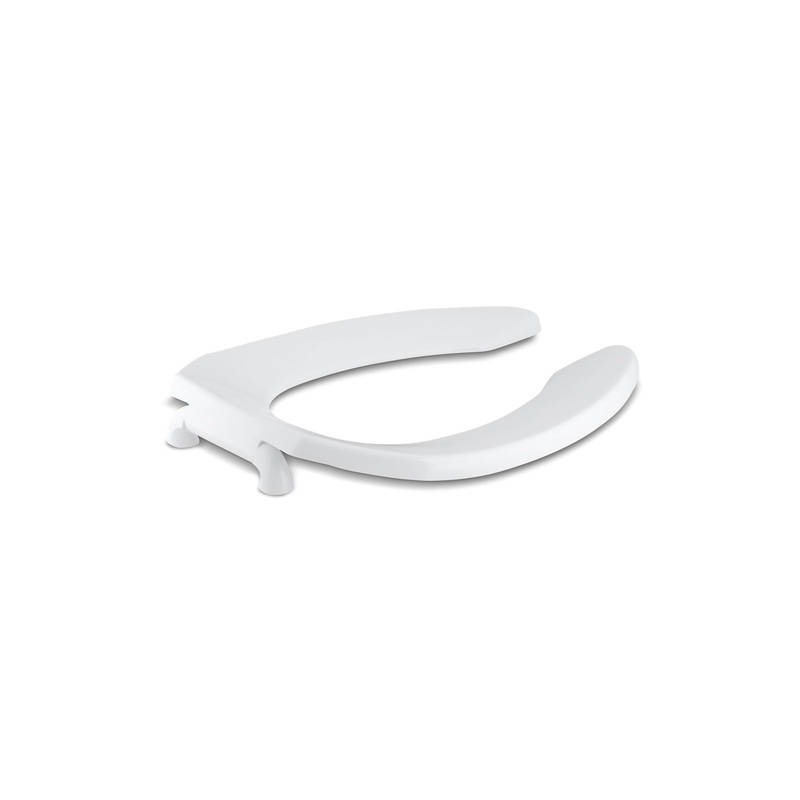 KOHLER K-4670-SC-0 Lustra Elongated Toilet Seat With Self-Sustaining Check Hinge In White