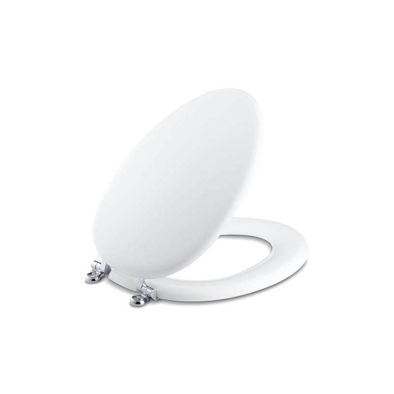KOHLER K-4701-CP-0 Kathryn Elongated Toilet Seat In White