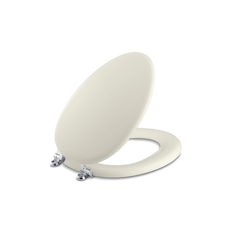 KOHLER K-4701-CP-96 Kathryn Elongated Toilet Seat In Biscuit