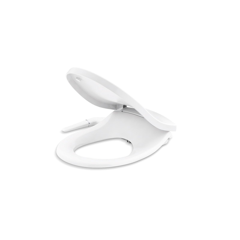 KOHLER K-76923-0 Purewash M250 Quiet-Close Round-Front Toilet Seat With Antimicrobial Agent In White