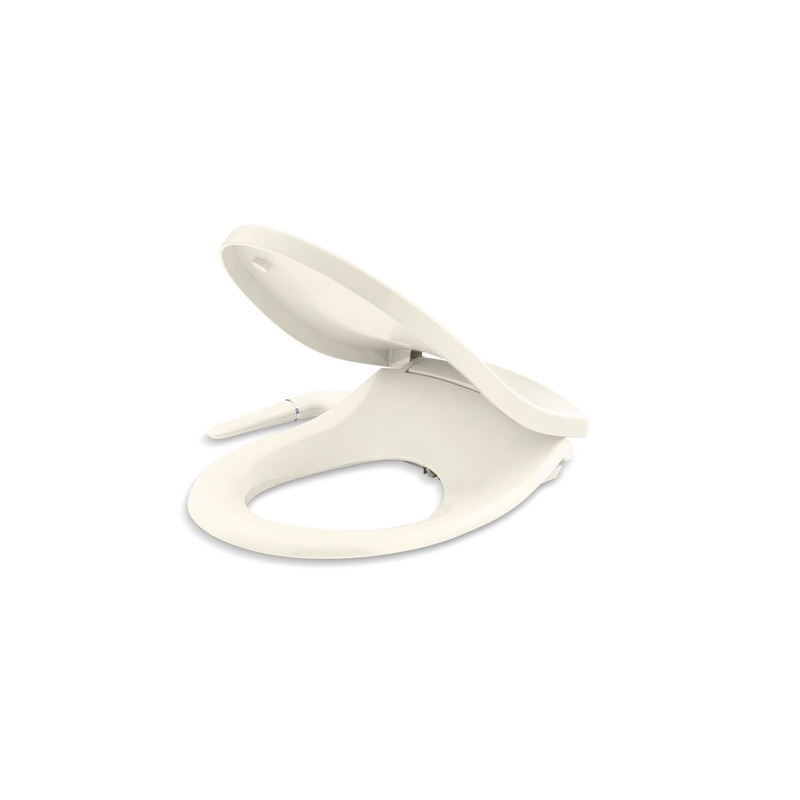 KOHLER K-76923-96 Purewash M250 Quiet-Close Round-Front Toilet Seat With Antimicrobial Agent In Biscuit