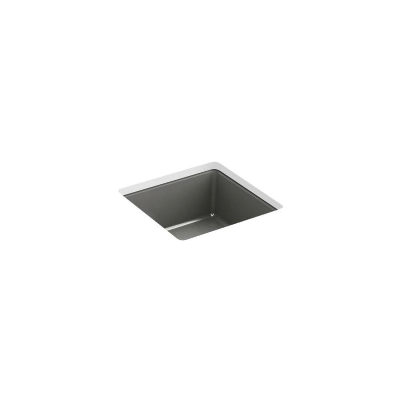 KOHLER K-8188-58 Verticyl 13" Square Undermount Bathroom Sink In Thunder Grey