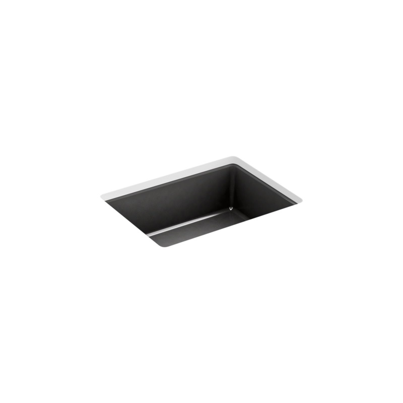 KOHLER K-8189-7 Verticyl 17" Rectangular Undermount Bathroom Sink In Black Black