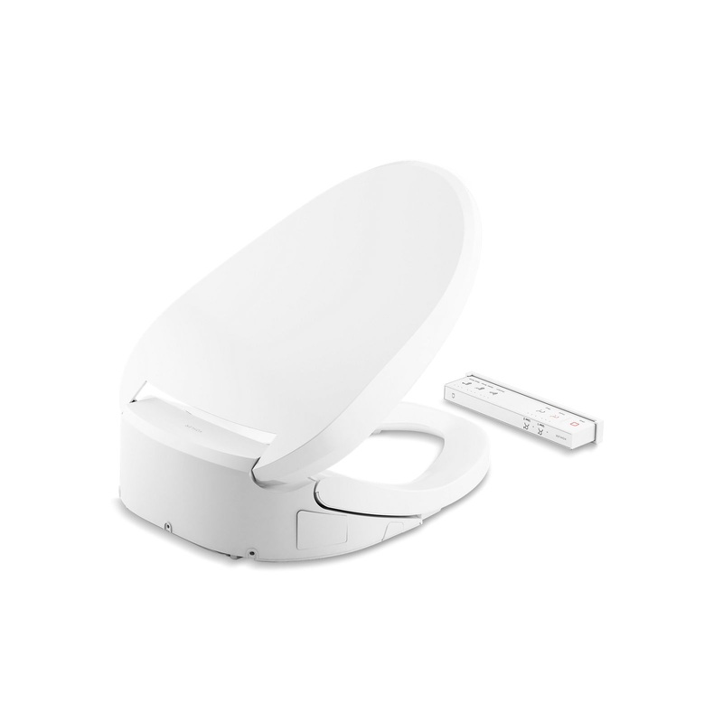 KOHLER K-8298-CR-0 Purewash E820 Elongated Bidet Toilet Seat With Remote Control In White