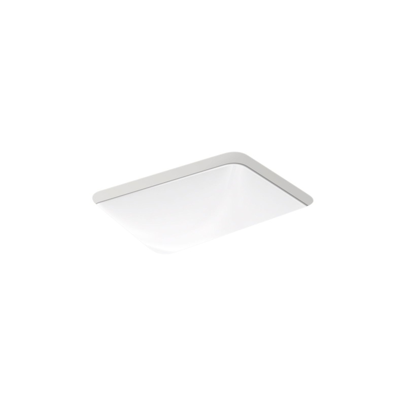 KOHLER K-20000-0 Caxton 20-1/2" Rectangular Undermount Bathroom Sink In White