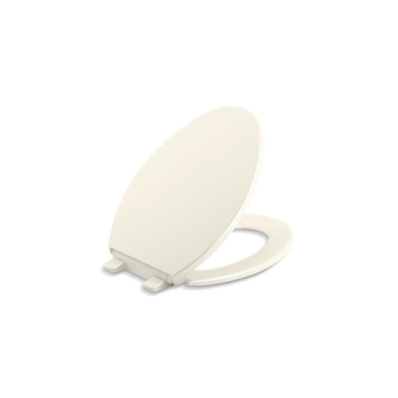 KOHLER K-20110-96 Brevia Quiet-Close Elongated Toilet Seat In Biscuit