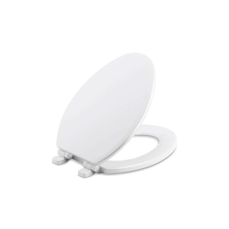 KOHLER K-20454-0 Ridgewood Quiet-Close Elongated Toilet Seat In White