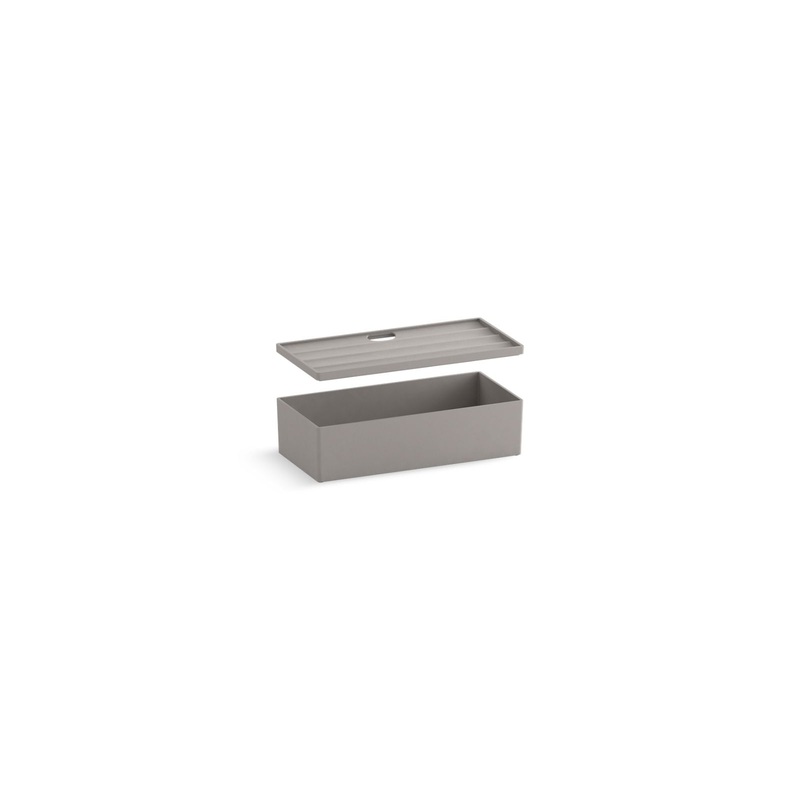 KOHLER K-33586-1WT Drawer Organizer With Lid In Mohair Grey