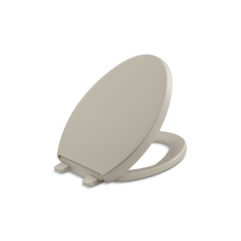 KOHLER K-4008-G9 Reveal Quiet-Close Elongated Toilet Seat In Sandbar