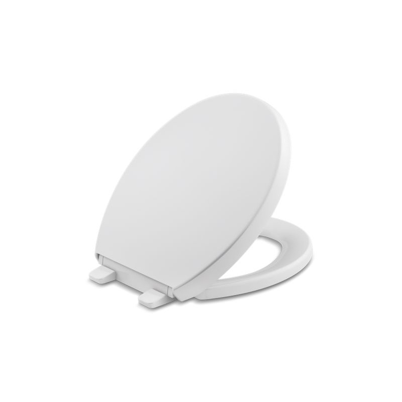 KOHLER K-4009-0 Reveal Quiet-Close Round-Front Toilet Seat In White