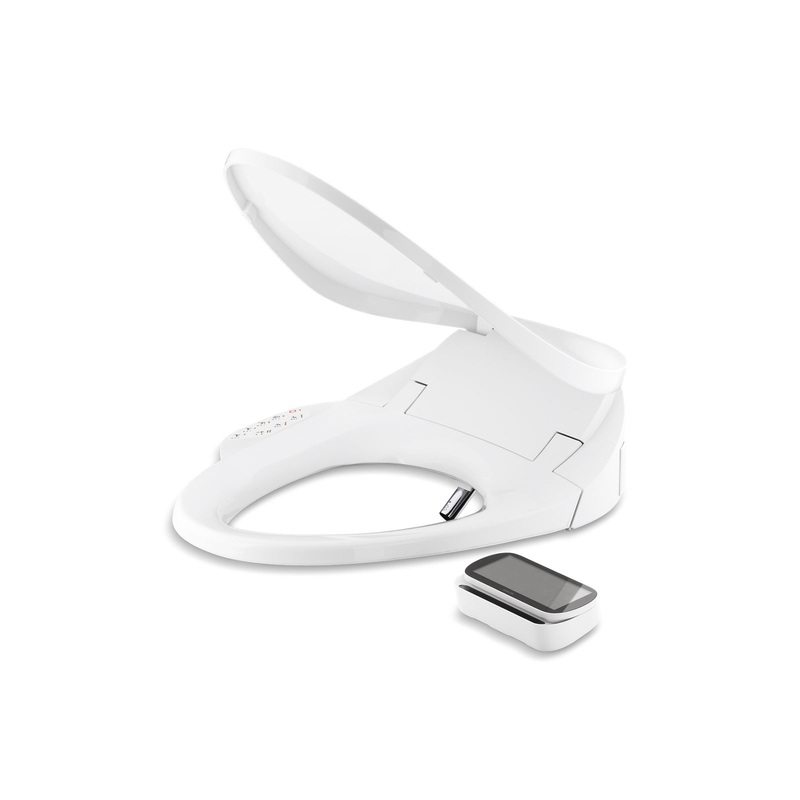 KOHLER K-4108-0 Purewash E750 Elongated Bidet Toilet Seat With Remote Control In White