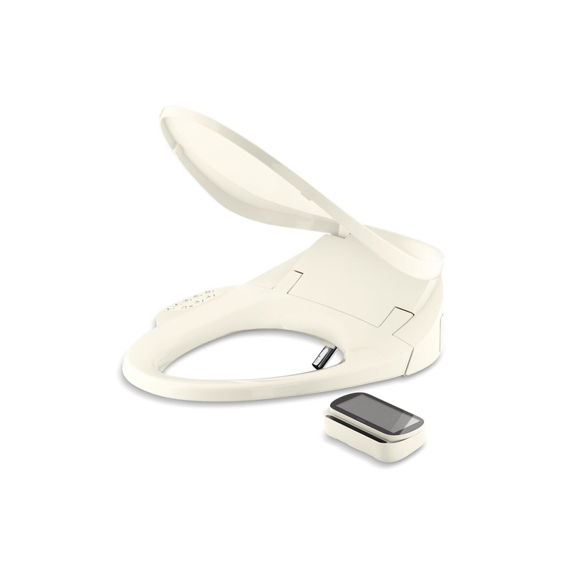 KOHLER K-4108-96 Purewash E750 Elongated Bidet Toilet Seat With Remote Control In Biscuit