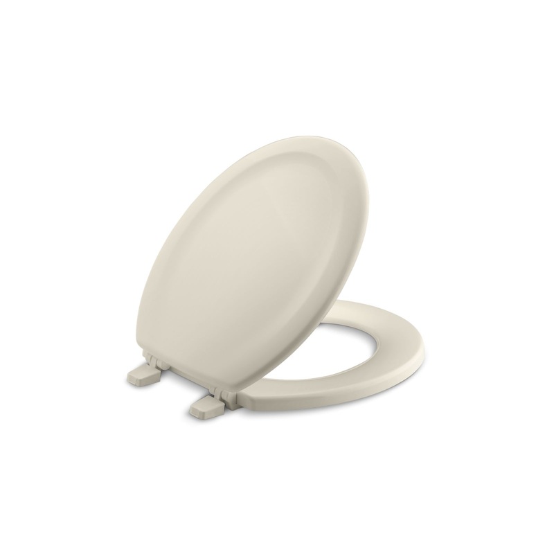 KOHLER K-4648-47 Stonewood Round-Front Toilet Seat In Almond