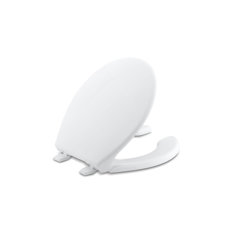 KOHLER K-4660-0 Lustra Round-Front Toilet Seat In White