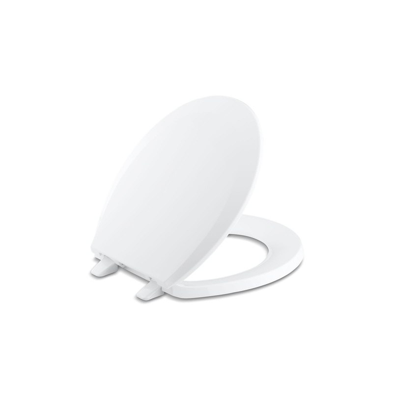 KOHLER K-4662-0 Lustra Quick-Release Round-Front Toilet Seat In White